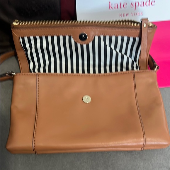 Kate Spade Tan Leather Crossbody Bag with Dust Bag and Gift Bag - Picture 4 of 10